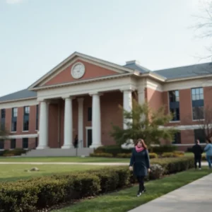 Image of a university campus illustrating academic discourse.