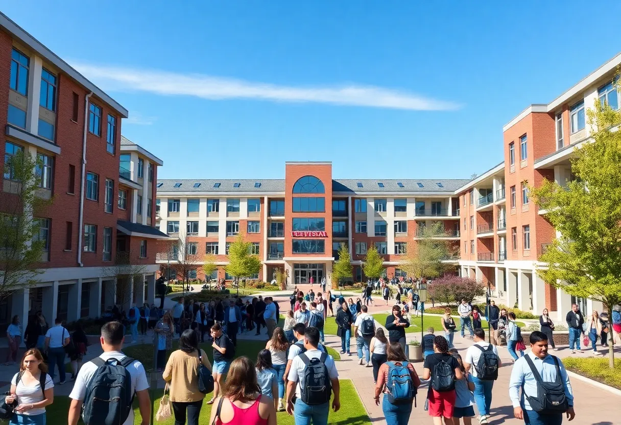 Students on the University of Tennessee Knoxville campus