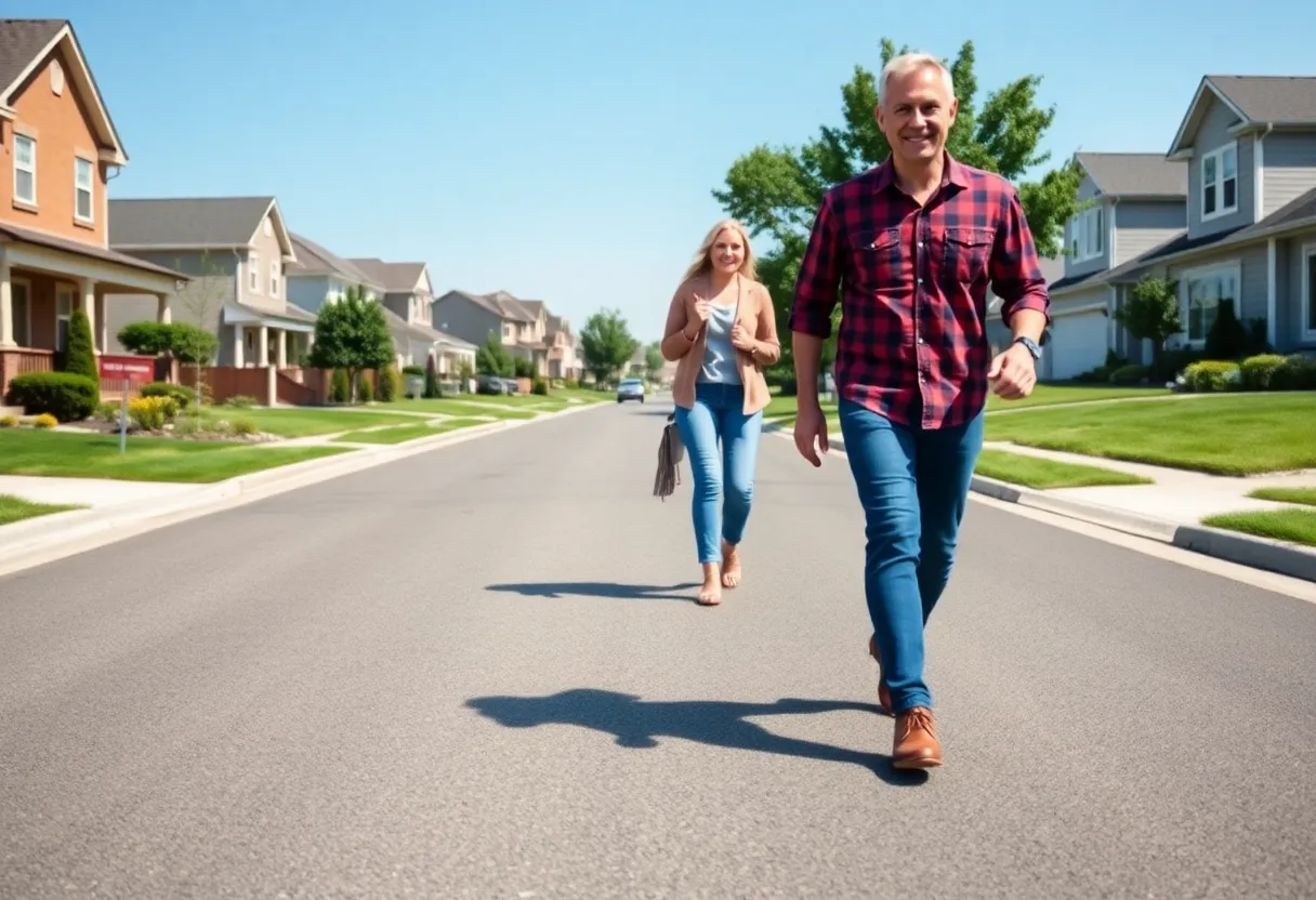 Newly resurfaced Cecil Avenue in Knoxville, Tennessee