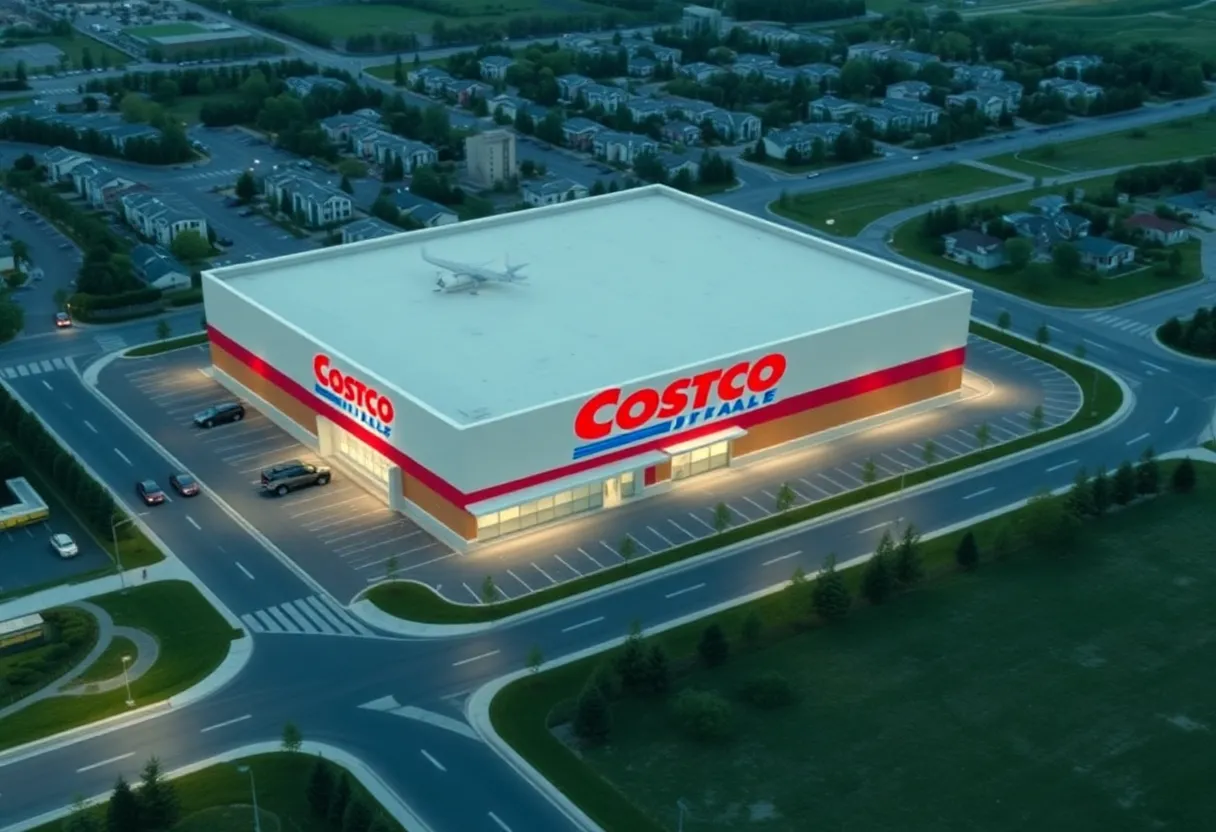 Conceptual rendering of a Costco store in Alcoa's Springbrook Farm development