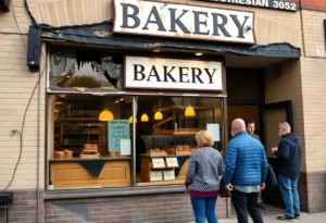 Exterior of Pastelito's Cuban Bakery showing smoke damage after a fire incident.