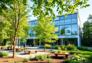 Rendering of the new Maryville science center