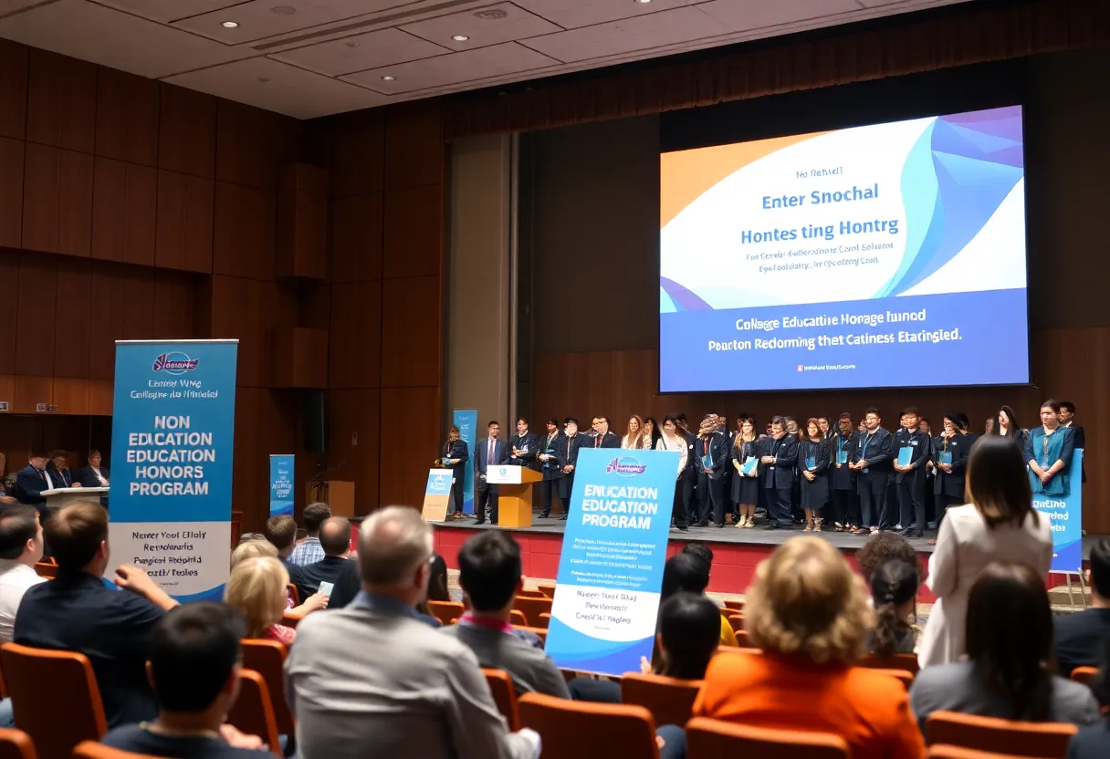Ceremony for the Myrtle Coker Wilkinson Honors Program at Maryville College