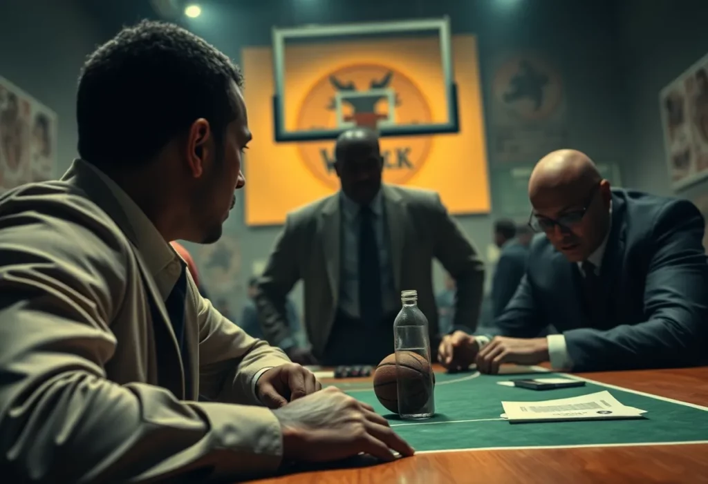 Artistic representation of organized crime in sports betting