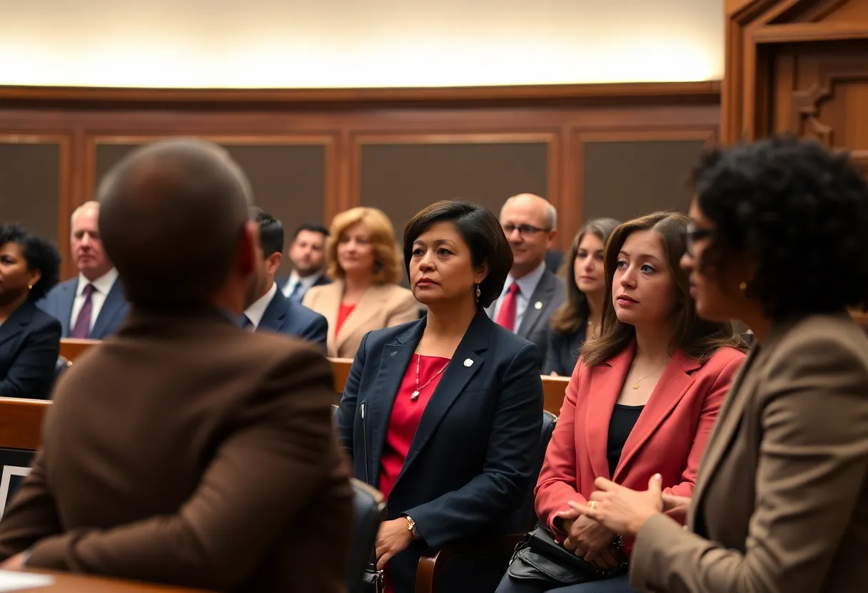 Senate committee room with nominees for the TVA board