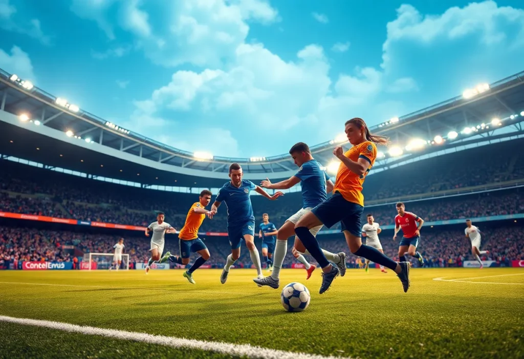 Tennessee soccer players in action against Florida