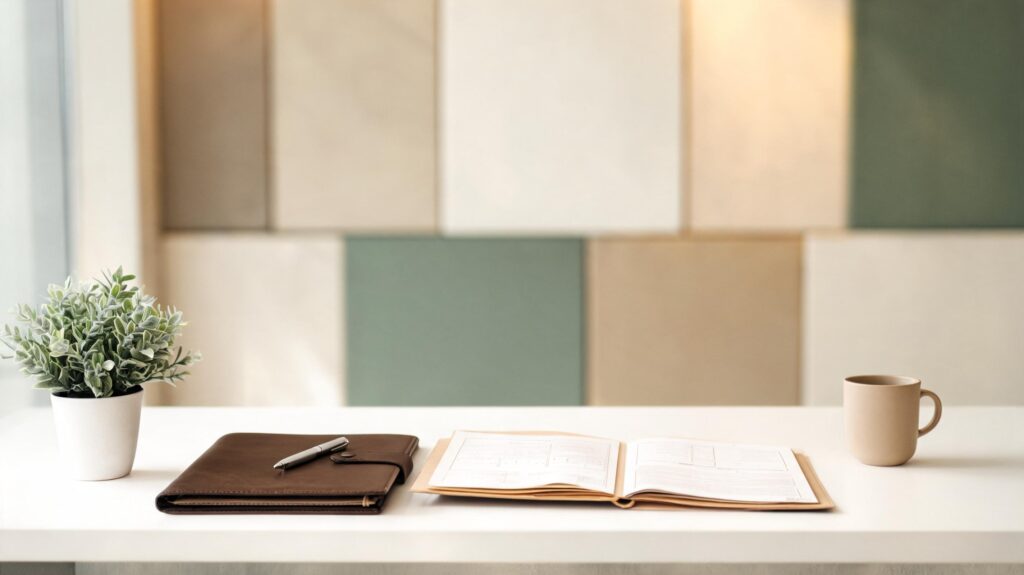 Outsourced human resources workspace representing employee handbook and benefits administration for growing Knoxville-area organizations