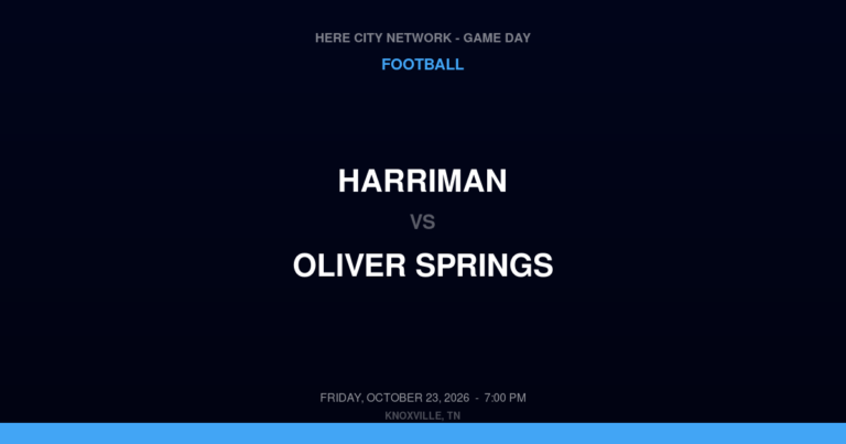 Harriman 28, Oliver Springs 0
